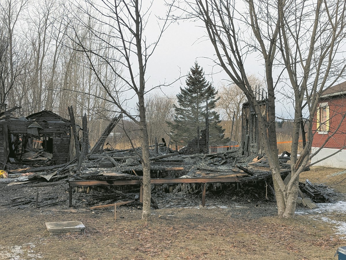Une résidence réduite en cendres à Danville