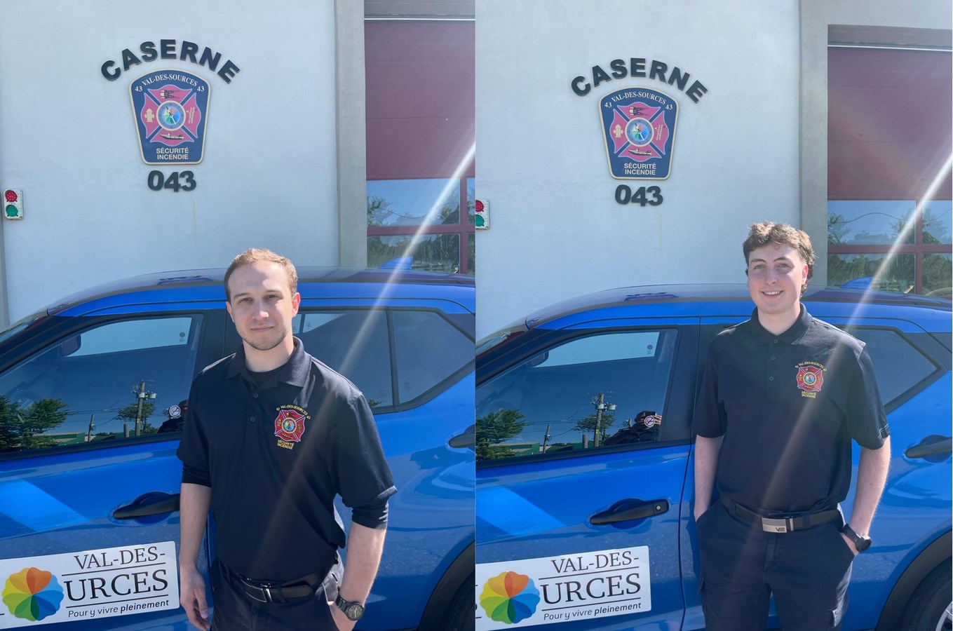 Deux étudiants en appuie au service de protection incendie cet l’été à Val-des-Sources