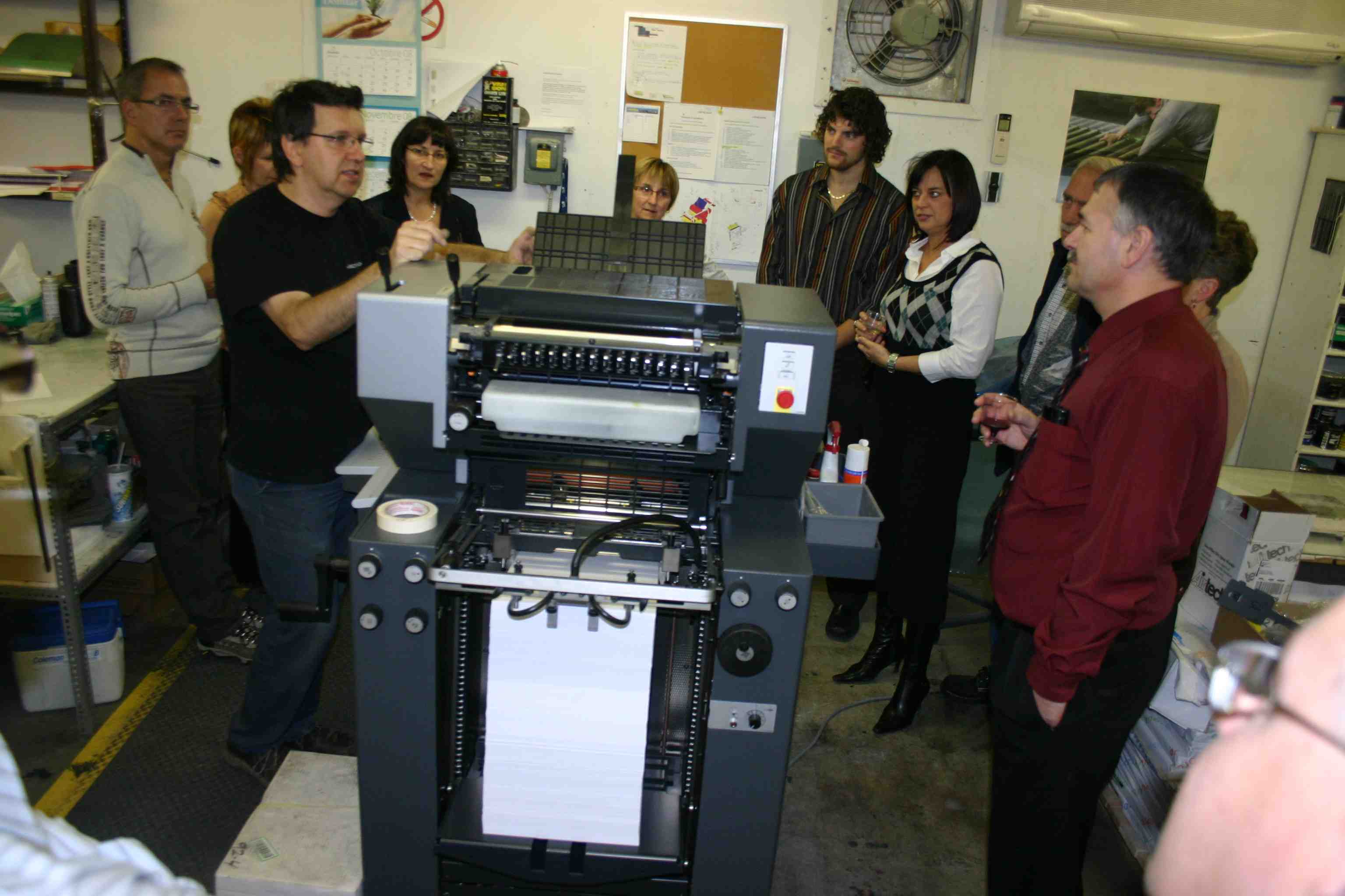 Le fonctionnement d'une presse