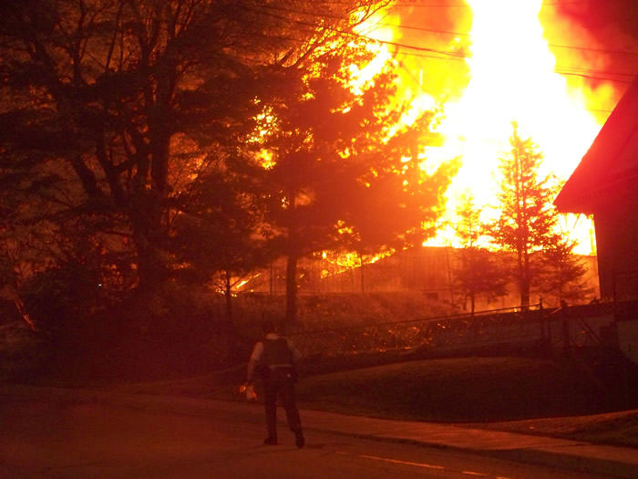 Les flammes