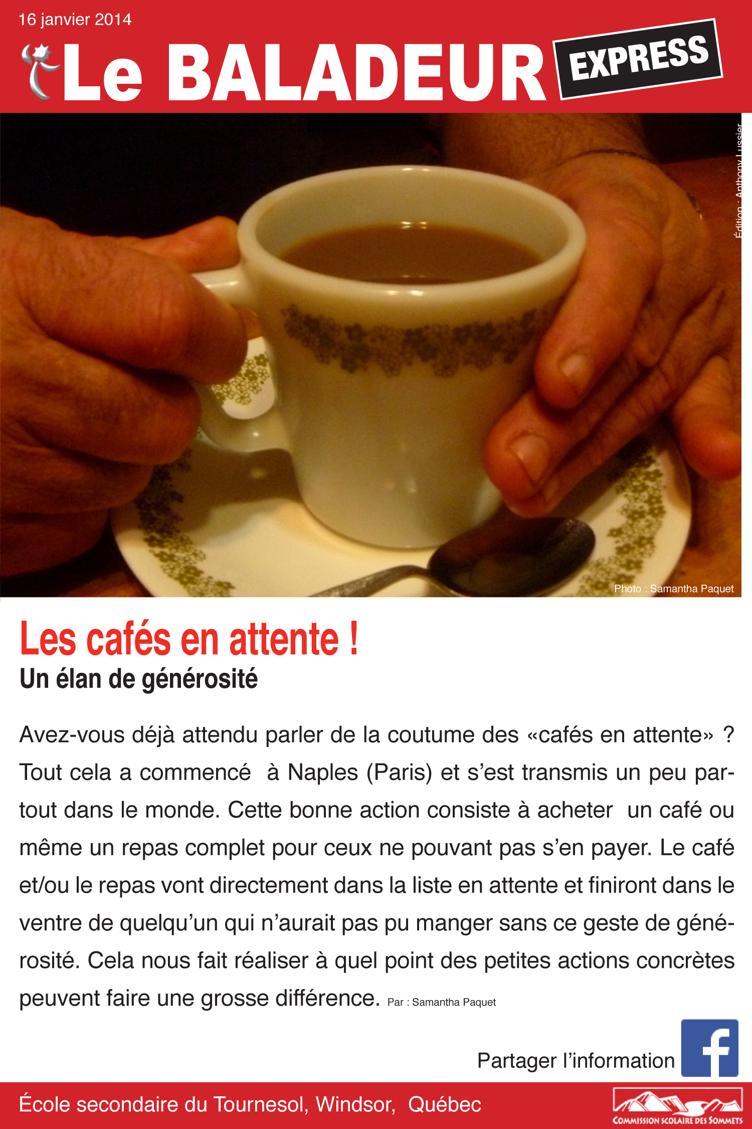 Une bonne action!