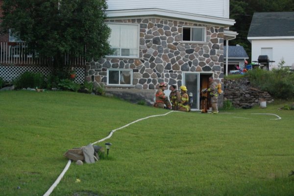 Début d'incendie à Saint-François-Xavier-de-Brompton