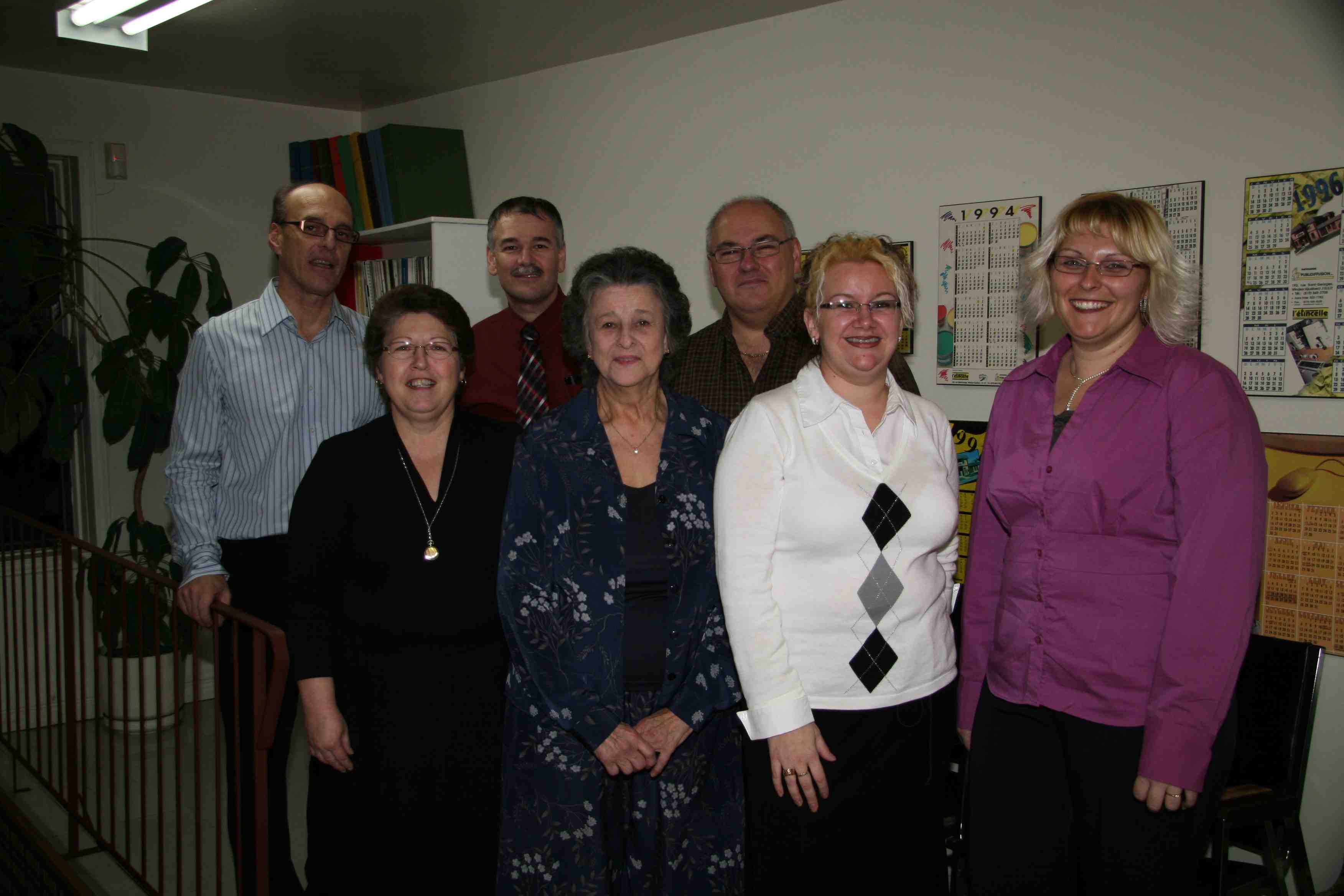 Un groupe de participants