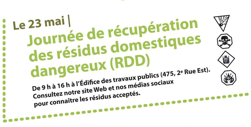 Prochaine journée de récupération de résidus domestiques dangereux