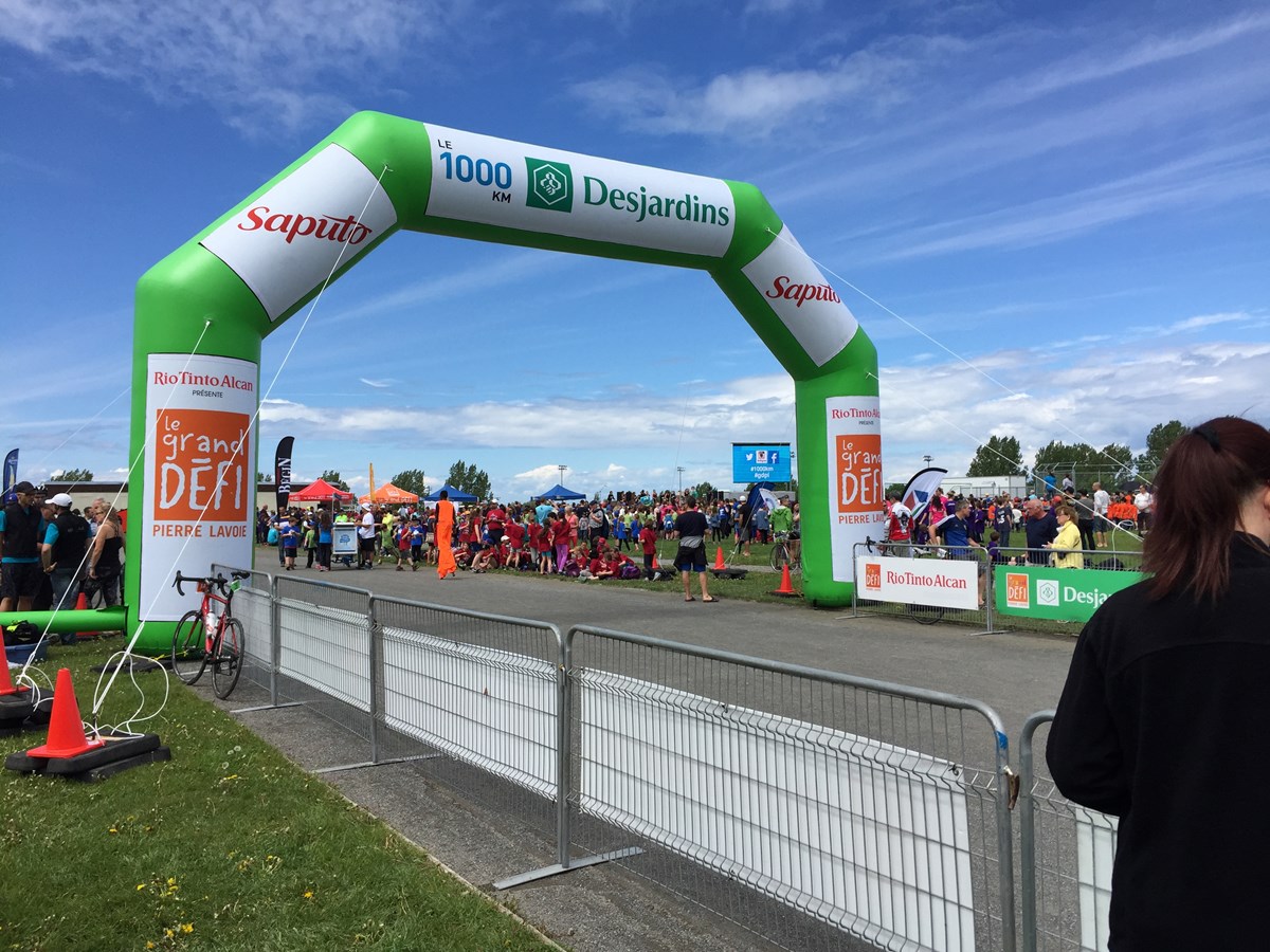 Accueil chaleureux pour les cyclistes du Grand Défi Pierre Lavoie à Rimouski