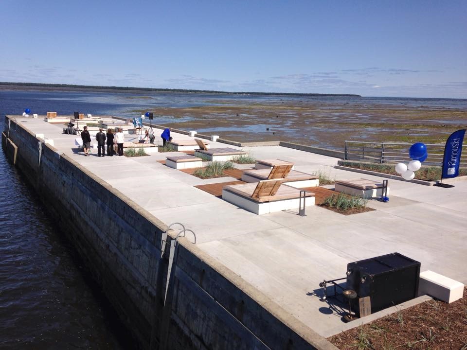 Inauguration du brise-lames de la rivière Rimouski 