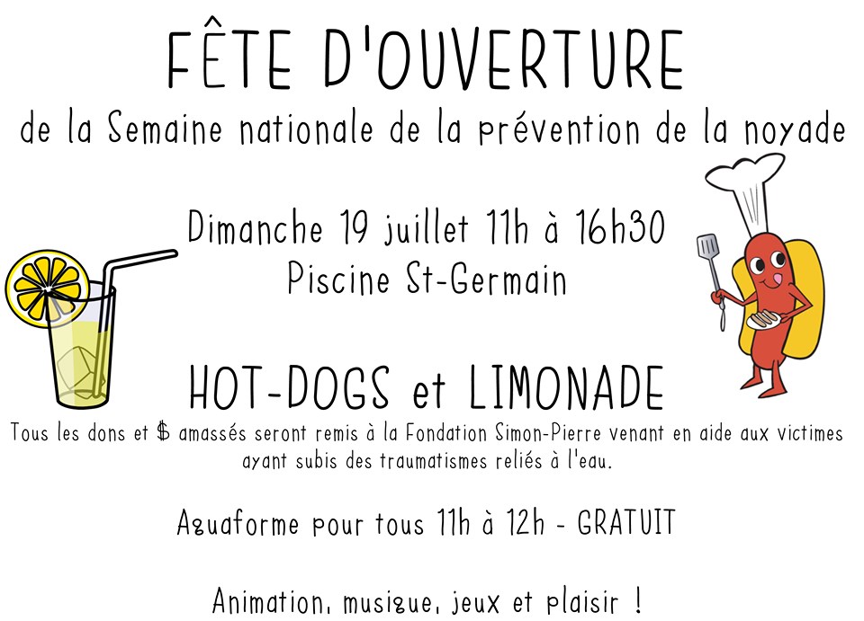 Fête d'ouverture de la Semaine nationale de la prévention de la noyade 