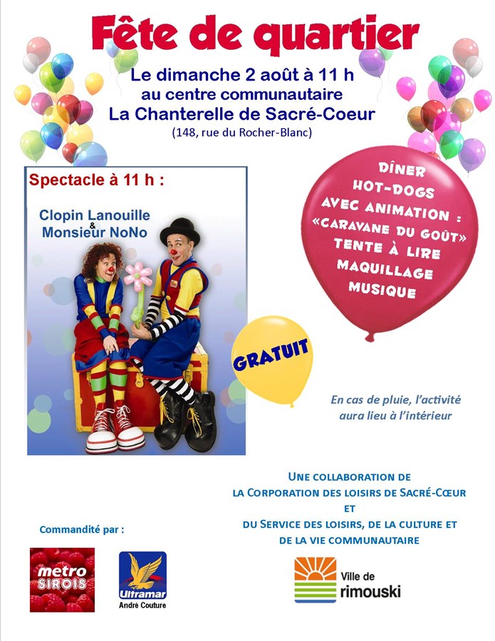 Fête de quartier du district de Sacré-Coeur 