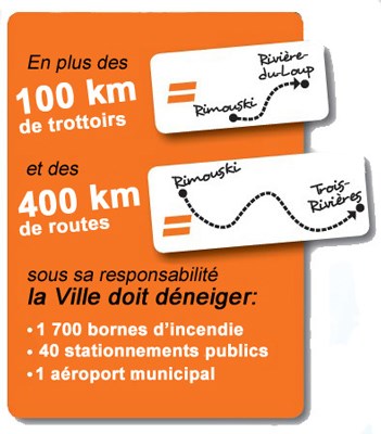 Opérations de déneigement à Rimouski: La collaboration de la population est demandée
