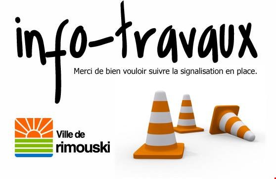 Travaux sur l'avenue Rouleau mardi toute la journée  