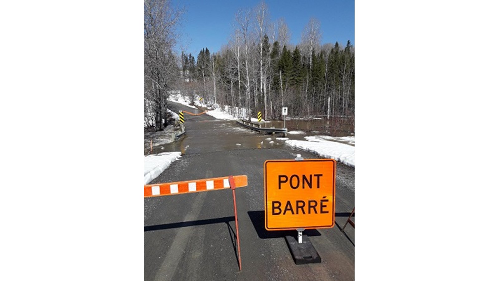 Fermeture d’une portion de la route Lemieux