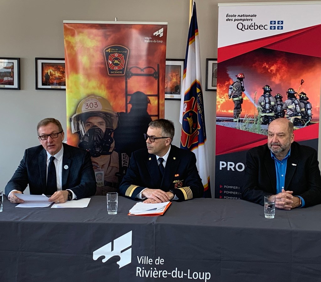 Rivière-du-Loup devient le nouveau pôle régional en formation de l’École nationale des pompiers du Québec