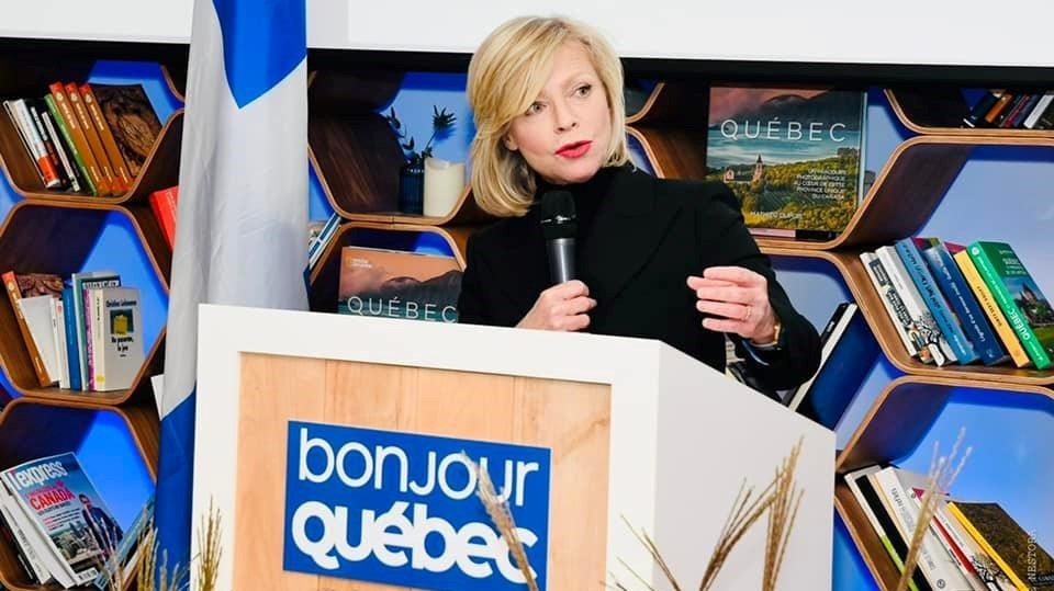 La ministre du Tourisme et responsable de la région, Caroline Proulx.