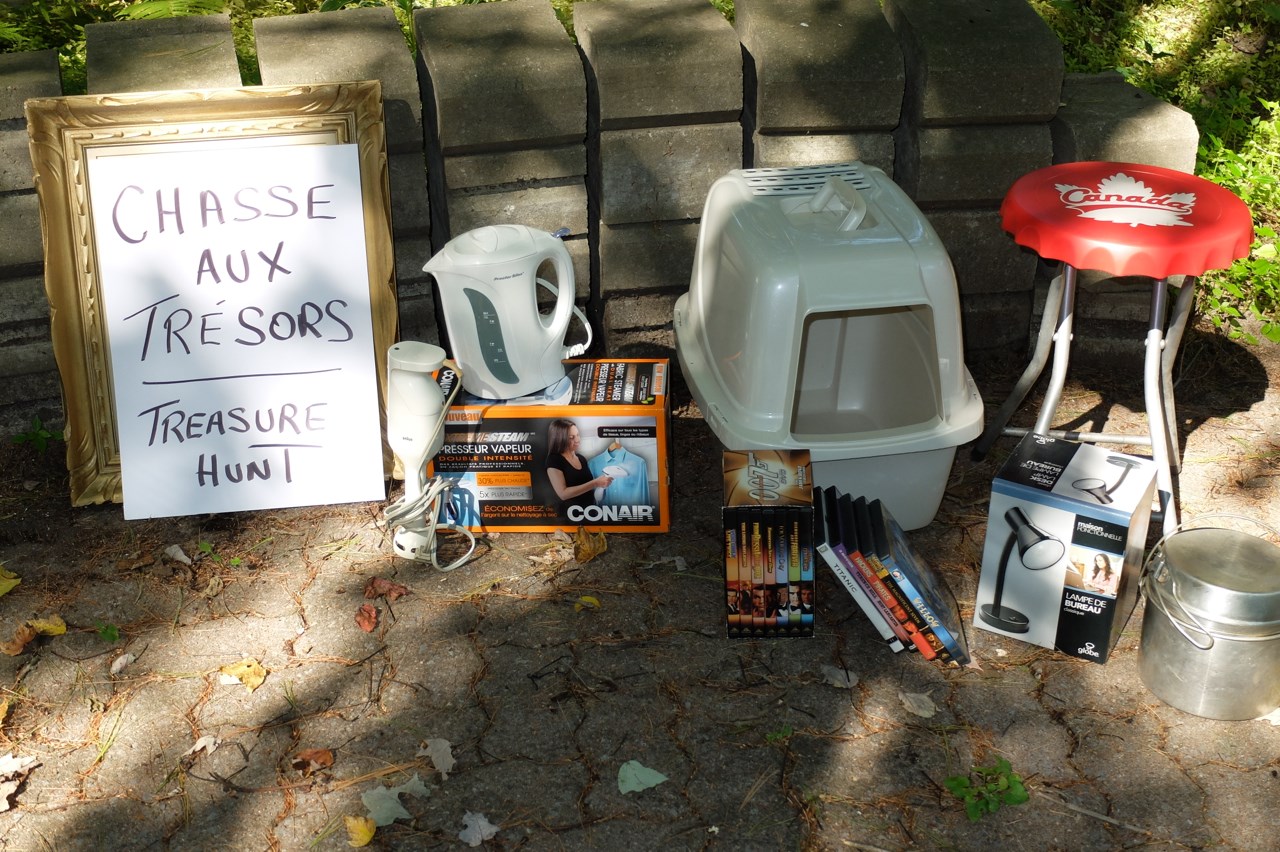 On se prépare pour la chasse aux trésors à Saint-Lazare