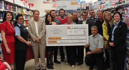 44 343 $ pour la Fondation, 10 000 $ de billets vendus et cinq grands gagnants