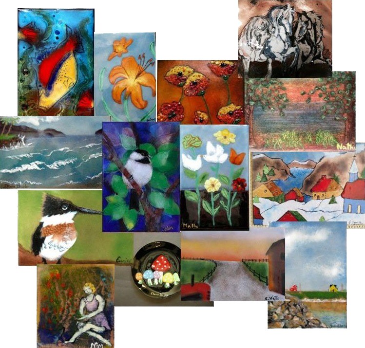 Exposition d’émaux sur cuivre à la bibliothèque Marie-Uguay