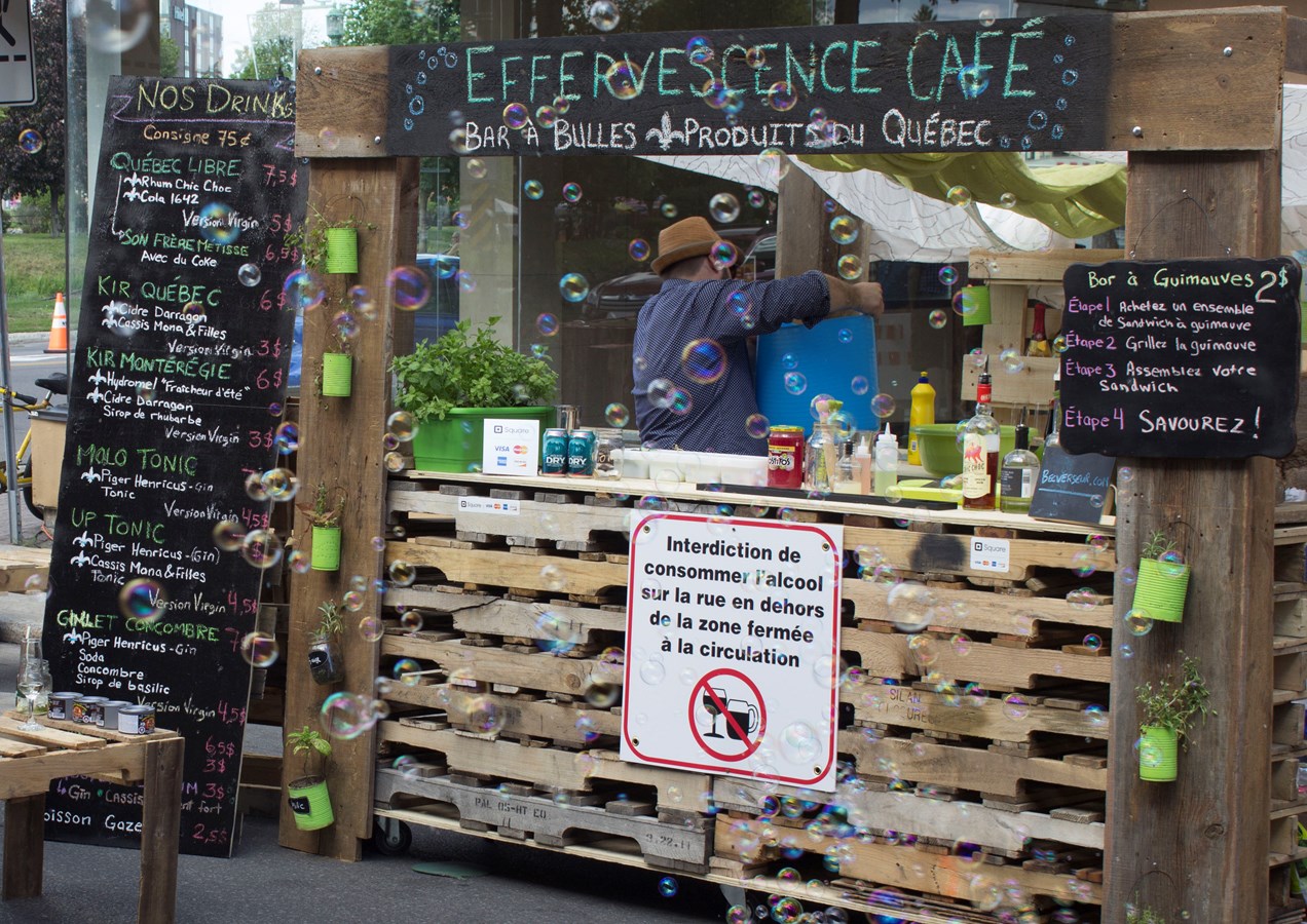 Un café culturel éphémère au centre-ville de Salaberry-de-Valleyfield