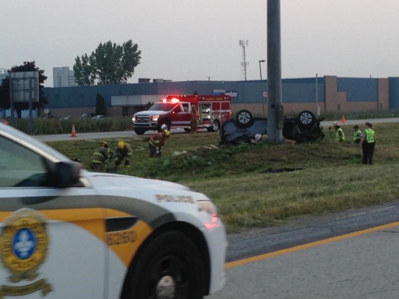 Dure rentrée ce matin à Vaudreuil-Dorion, grave accident sur l'autoroute 40