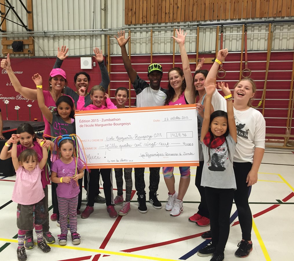 Près de 1700 $ amassés au zumbathon de l’école Marguerite-Bourgeoys