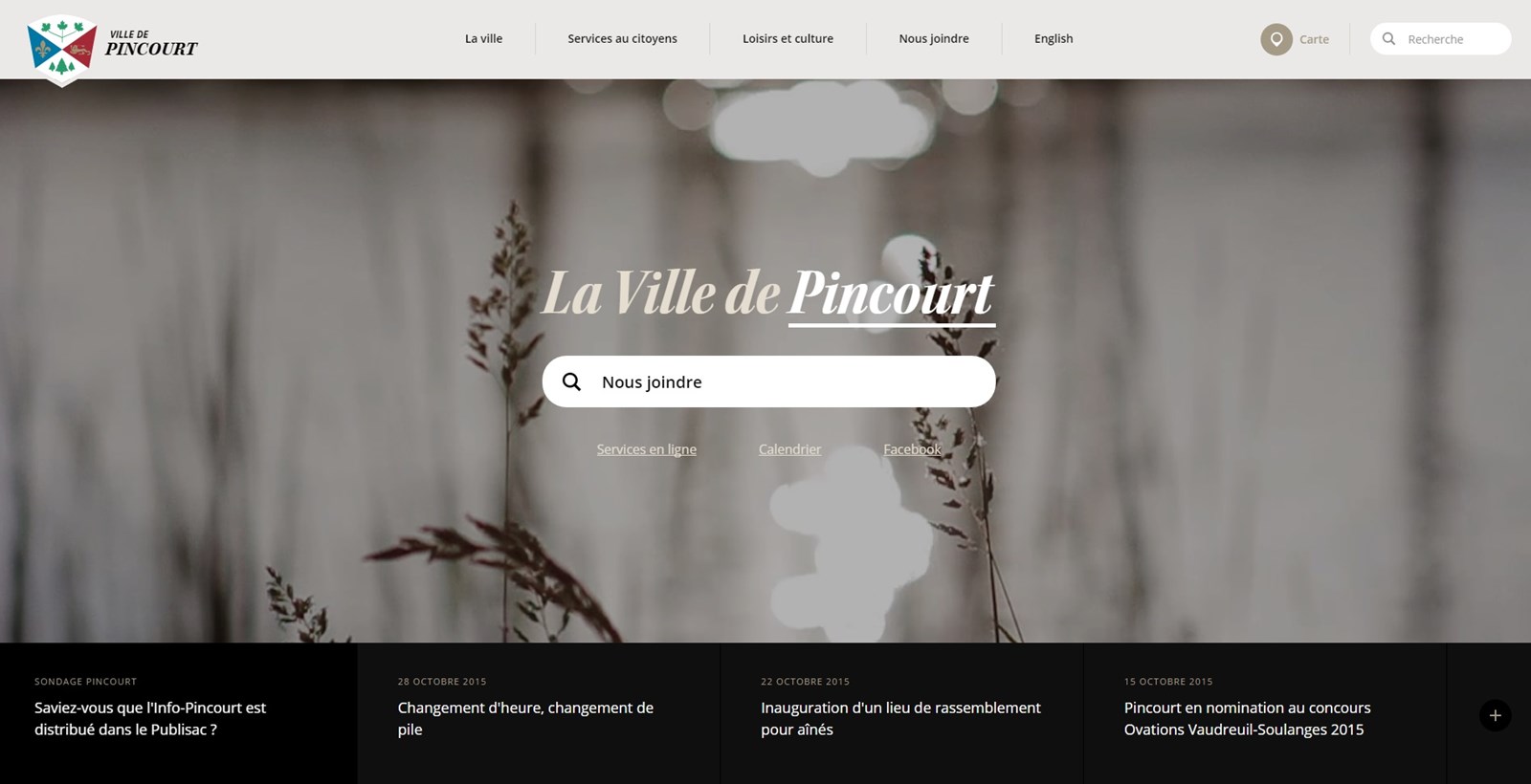 La Ville de Pincourt lance son nouveau site Web