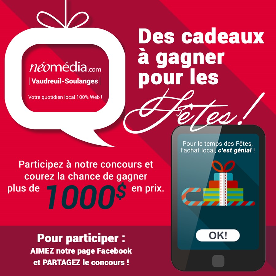 Un super panier cadeau d’une valeur de 1000 $ à gagner pour le temps des Fêtes!