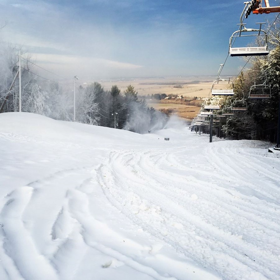 On pourra skier ce week-end au Mont Rigaud!