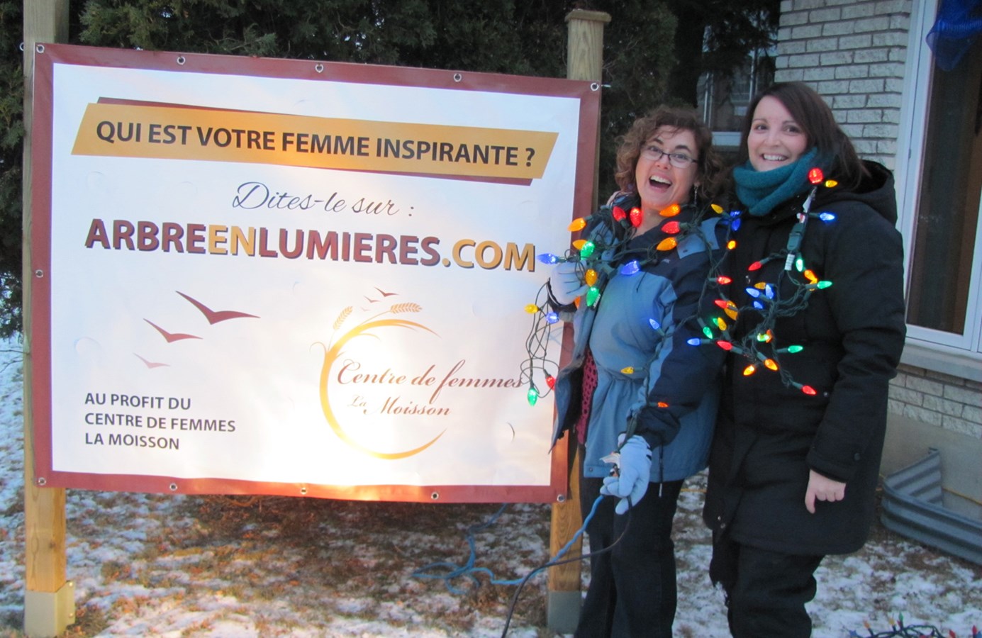Le Centre de femmes La Moisson lance sa campagne de financement ARBRE EN LUMIÈRES