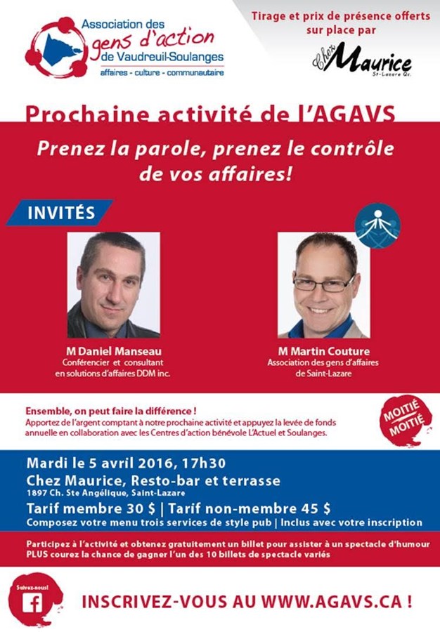 Prenez la parole, prenez le contrôle de vos affaires