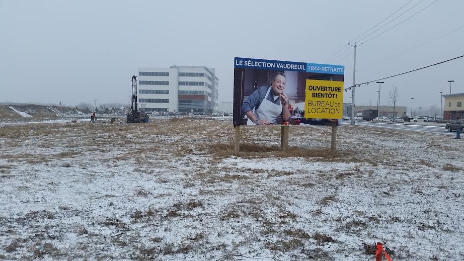 Le futur emplacement du complexe.