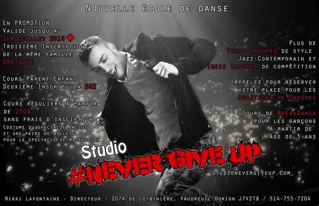 Nouvelle école de danse dans la région de Vaudreuil Dorion