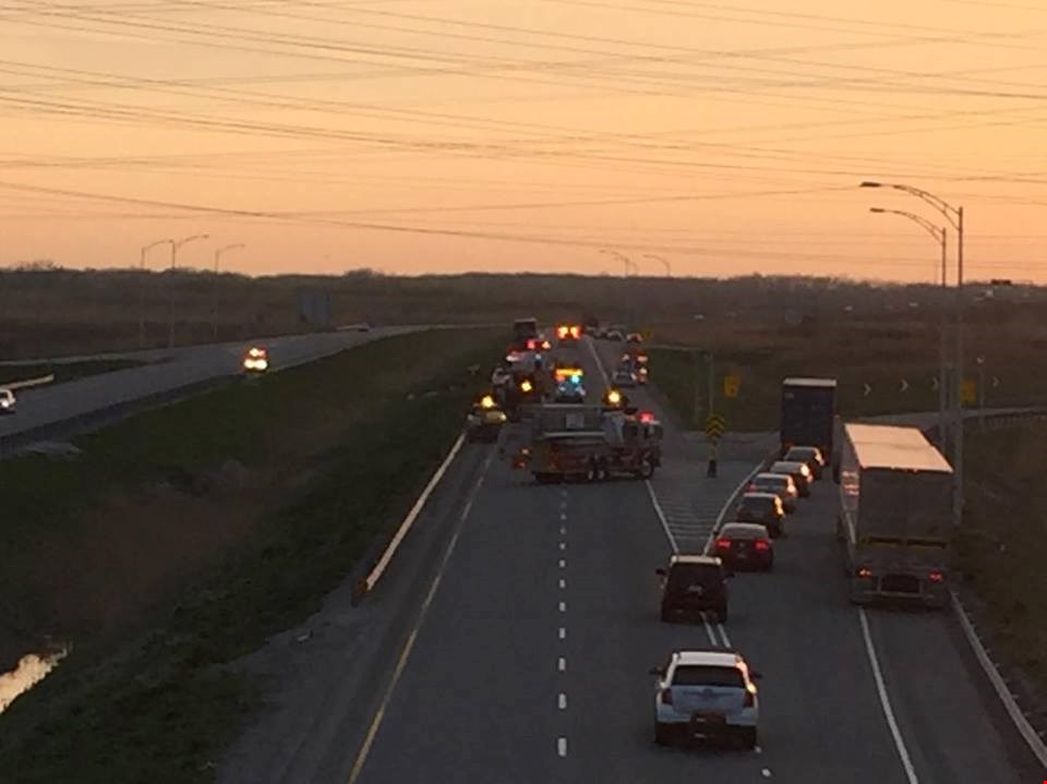 Deux morts dans un accident l'autoroute 30 ouest, direction Vaudreuil