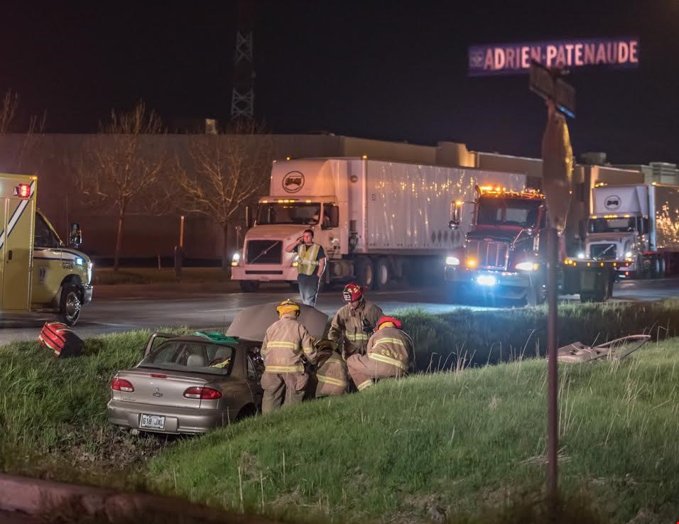 Une sortie de route fait trois blessés à Vaudreuil-Dorion