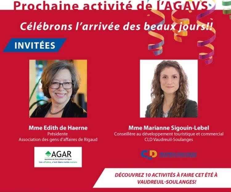 Célébrons l'arrivée des beaux jours à l'Association des gens d'action de Vaudreuil-Soulanges