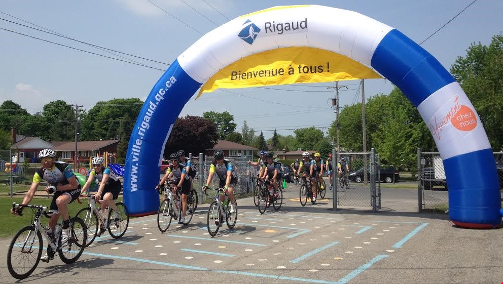 Plus de 60 cyclistes de passage à Rigaud dans le cadre d’une randonnée de sensibilisation