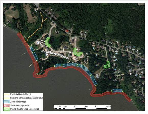 Travaux de stabilisation du talus à Notre-Dame-de-l'Île-Perrot