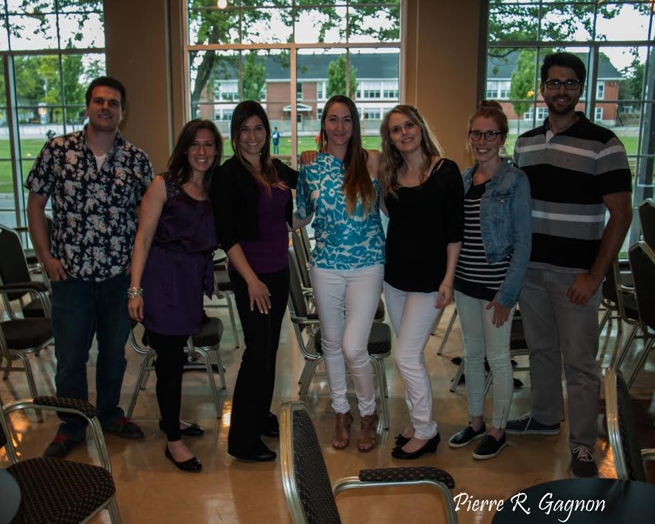 Sept membres du comité fondateur. Françis Hamel, Marie-Claude Racine, Roxanne Boulerice Clouthier, MarieFrance Gagnon, Marie-Claude Morins, Émilie Ostrout et Marc-André Verreault