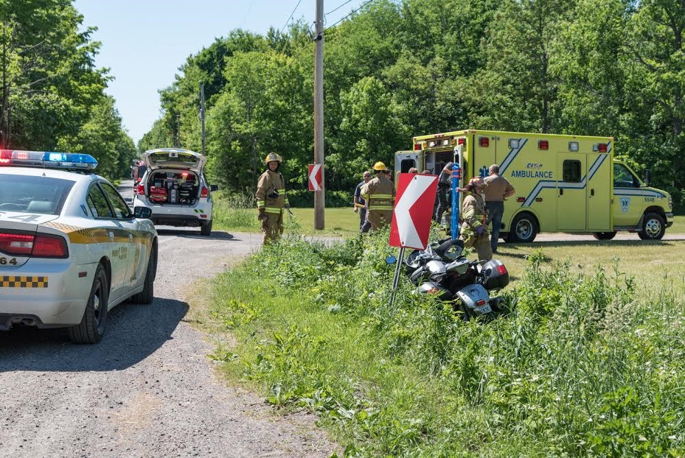 Motocycliste blessée à Sainte-Marthe