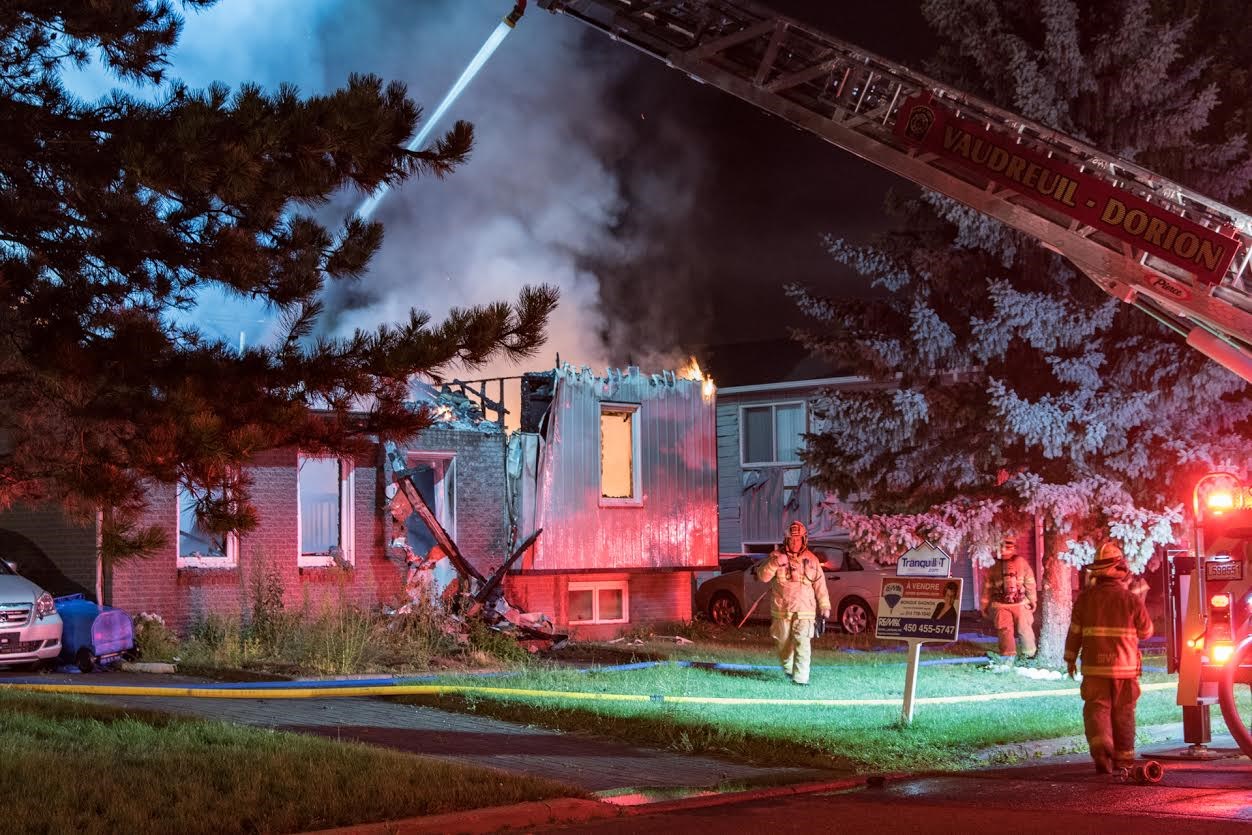 Incendie suspect à Vaudreuil-Dorion