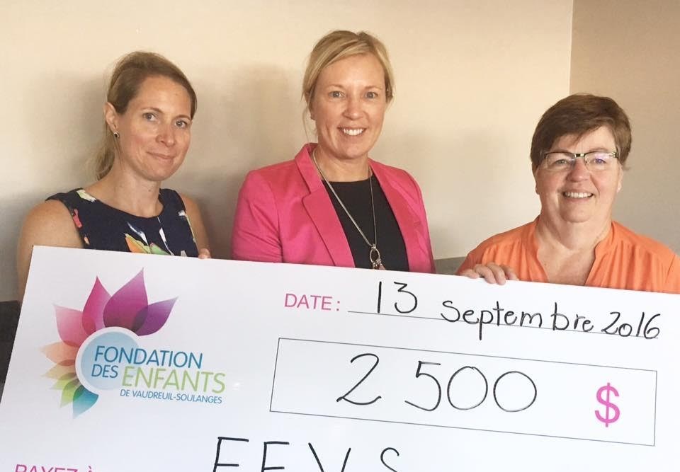 Nouveau programme d'aide alimentaire à la Fondation des enfants de Vaudreuil-Soulanges