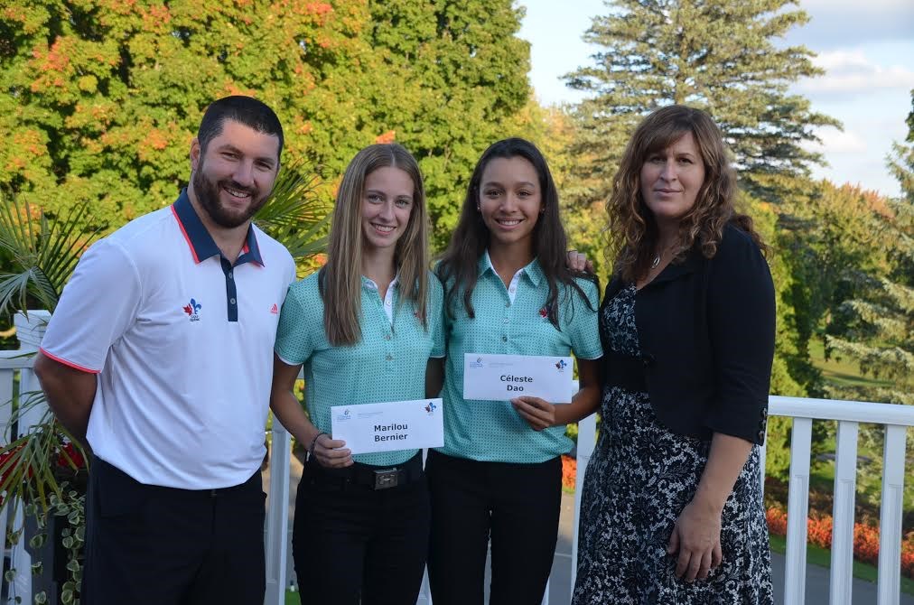 Deux golfeuses de la région boursières de Golf Québec et la Fondation de l’athlète d’excellence du Québec 