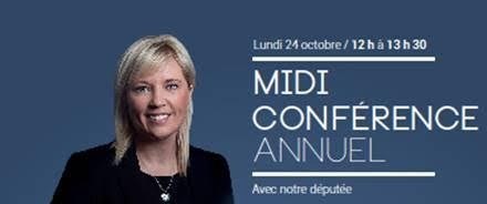 Midi conférence annuel avec la députée le 24 octobre