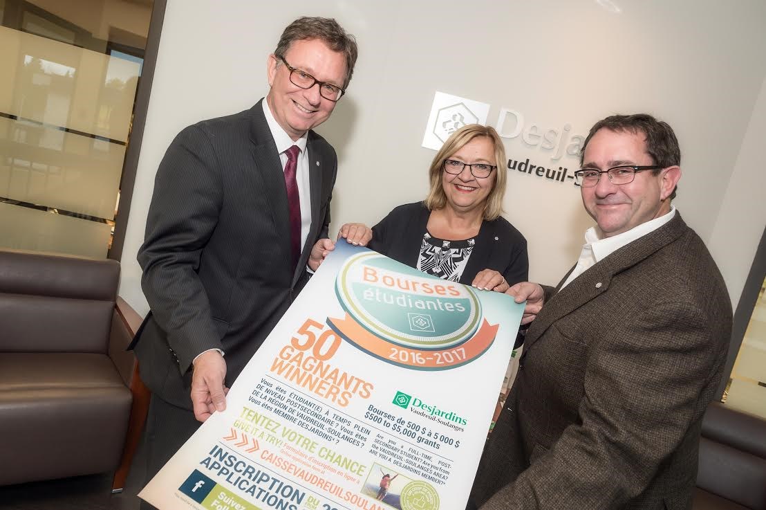 Ouverture du concours de bourses étudiantes Desjardins Vaudreuil-Soulanges