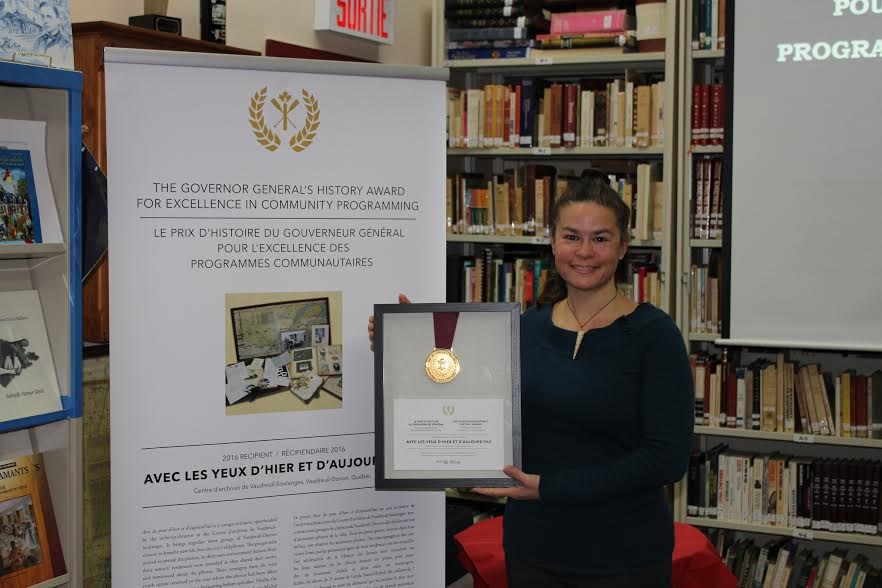 Le Centre d’archives de Vaudreuil-Soulanges reçoit le "Prix d’histoire" du Gouverneur général 