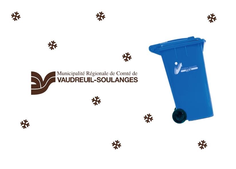Avis important – collecte des matières recyclables: Horaire des Fêtes et nouvel horaire 2017