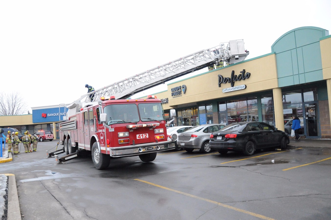 Fuite de gaz dans un commerce à Vaudreuil-Dorion