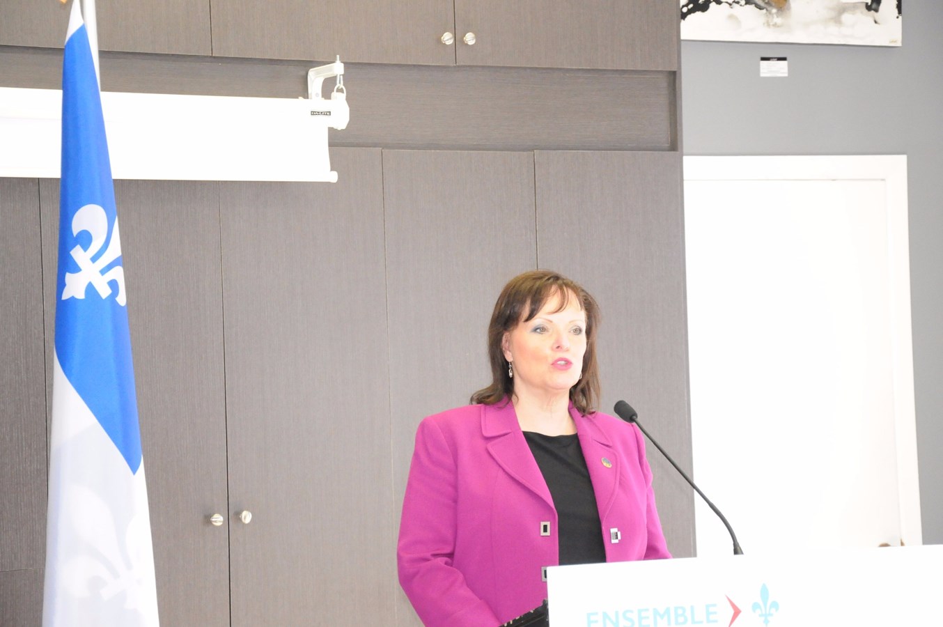 "Ensemble, poursuivons nos actions " Lucie Charlebois