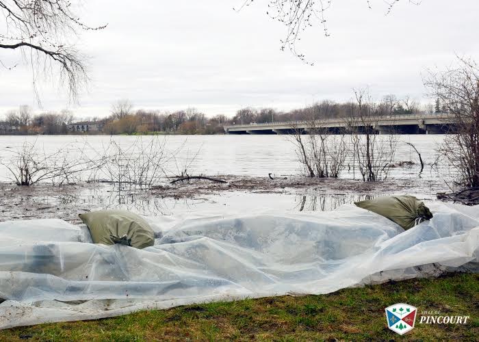 La Ville de Pincourt est également touchée par les inondations.