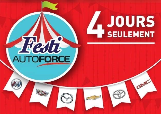 Profitez de la MEGA VENTE SOUS LA TENTE du Groupe Autoforce de Île-Perrot