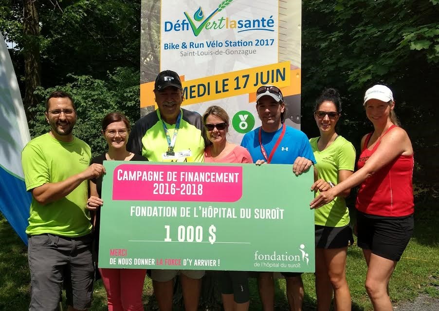 La deuxième édition du Bike and Run de la Fondation de l’Hôpital du Suroît, est un succès