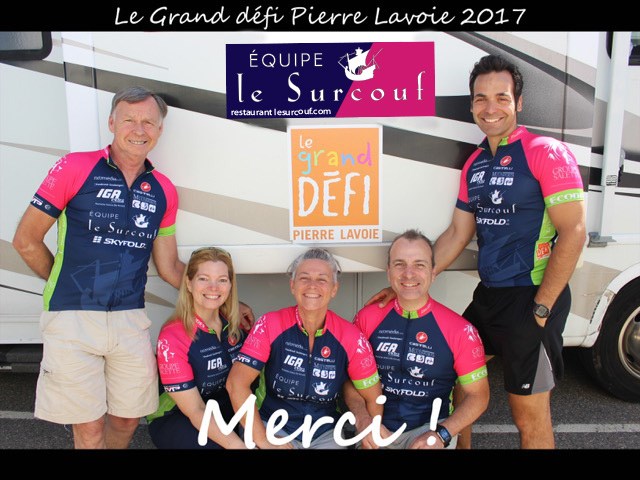 L'équipe du restaurant Le Surcouf parcourt 1000 km pour une bonne cause